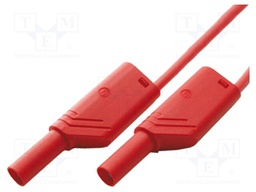 Test lead; PVC; 1m; red; 16A