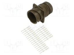 Connector: circular; VG95234; socket; male; PIN: 24; with contacts