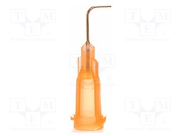 Needle: steel; 0.5"; Size: 23; bent at 90°; Mounting: Luer Lock