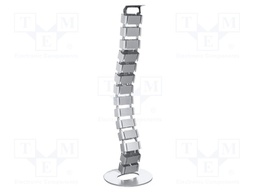 Wiring duct; flexible; silver; W: 68mm; L: 800mm