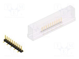 Connector: pin strips; pin header; male; PIN: 10; 2.54mm; SMT; 1x10