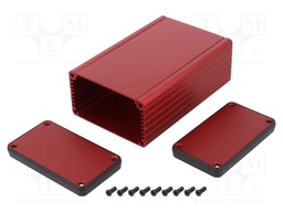 Enclosure: with panel; 1455; X: 78mm; Y: 120mm; Z: 43mm; aluminium