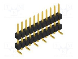 Connector: pin strips; pin header; male; PIN: 11; 2.54mm; SMT; 1x11