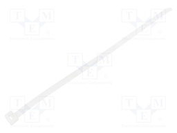 Cable tie; L: 300mm; W: 7.6mm; polyamide; 535N; natural; Ømax: 80mm