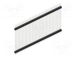 Connector: pin strips; pin header; male; PIN: 33; 2.54mm; THT; 1x33