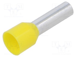 Tip: bootlace ferrule; insulated; copper; 6mm2; 12mm; tinned