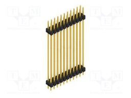Connector: pin strips; pin header; male; PIN: 22; 2.54mm; THT; 2x11