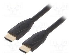 Cable; HDMI 1.4; HDMI plug,both sides; 8m; black; 28AWG; Core: CCS