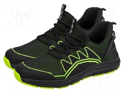 Shoes; Size: 45; black-green; knitwear; oils,slip,solvent