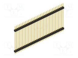 Connector: pin strips; pin header; male; PIN: 33; 2.54mm; THT; 1x33