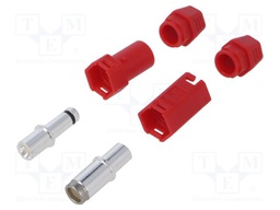 Connector: DC supply; plug; QS; male + female; PIN: 1; for cable