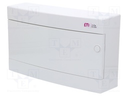 Enclosure: for modular components; IP40; white; No.of mod: 18
