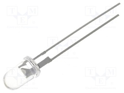 LED; 5mm; white cold; 30000÷40000(typ)-50000mcd; 15°