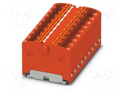 Splice terminal: rail; 17.5A; 450V; push-in; PA; L: 17.7mm; W: 37.4mm