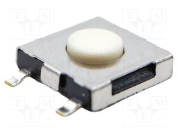 Microswitch TACT; SPST; Pos: 2; 0.05A/12VDC; SMD; none; 1.57N; 0.3mm