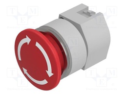 Switch: emergency stop; 30mm; Stabl.pos: 2; red; none; IP65; OptoHiT