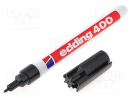 Marker: waterproof; black; 1mm; EDDING 400