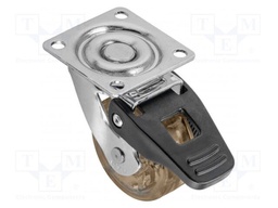 Furniture wheel; Ø: 50mm; with locking