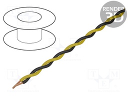 Wire: assembly; Core: stranded; 2x1.4mm; -20÷70°C; Package: 100m
