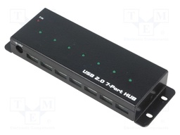 Hub USB; USB 2.0,industrial; PnP,mounted on desktop; 480Mbps