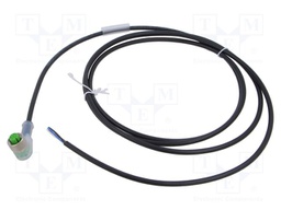Cable: for sensors/automation; M12; PIN: 4; angled; 2m; plug; 30VDC