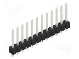 Connector: pin strips; pin header; male; PIN: 12; 2.54mm; THT; 1x12