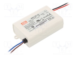 Power supply: switched-mode; LED; 36W; 15VDC; 2.4A; 90÷264VAC; IP42