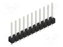 Connector: pin strips; pin header; male; PIN: 11; 2.54mm; THT; 1x11