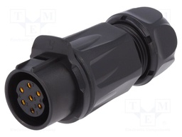 Plug; Connector: circular; size 20; 02; female; PIN: 7; for latch