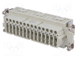 Connector: HDC; female; CDS; PIN: 42; 42+PE; size 104.27; 10A; 400V