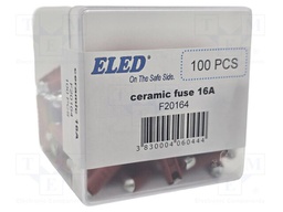 Fuse: fuse; 16A; 32VDC; ceramic,automotive; 6x25mm