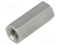 Screwed spacer sleeve; Int.thread: M5; 20mm; hexagonal