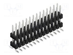 Connector: pin strips; pin header; male; PIN: 28; 2.54mm; SMT; 2x14