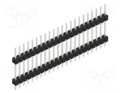 Connector: pin strips; pin header; male; PIN: 22; 2.54mm; THT; 1x22