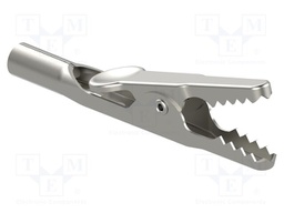 Crocodile clip; 16A; 60VDC; Grip capac: max.10mm; Contacts: steel