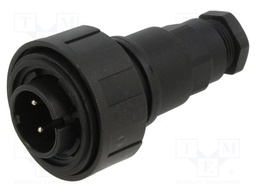 Connector: circular; plug; male; PIN: 4; 10A; 277V; IP68,IP69K; 6÷8mm