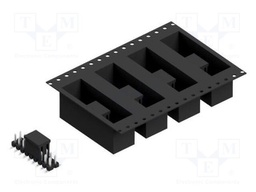 Connector: pin strips; pin header; male; PIN: 18; 2.54mm; SMT; 2x9
