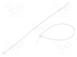 Cable tie; L: 205mm; W: 2.5mm; polyamide; 80N; natural; Ømax: 55mm