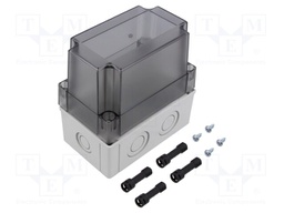 Enclosure: multipurpose; X: 80mm; Y: 130mm; Z: 125mm; MNX; grey; IK08