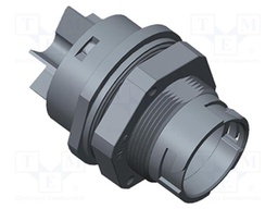 Connector: AC supply; soldering; female; 30A; for panel mounting