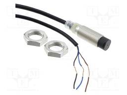 Sensor: inductive; OUT: PNP / NO; 0÷5mm; 10÷30VDC; M12; IP67; brass