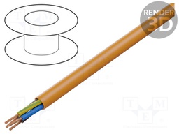 Wire; ÖLFLEX® 500 P; 4G2,5mm2; unshielded; 300/500V; PUR; Cu