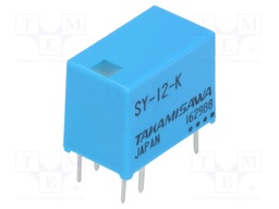 Relay: electromagnetic; SPDT; Ucoil: 12VDC; 0.5A/120VAC; 1A/24VDC