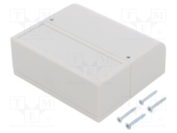 Enclosure: wall mounting; X: 85.1mm; Y: 96.6mm; Z: 35.7mm; ABS