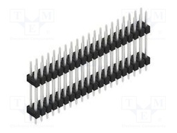 Connector: pin strips; pin header; male; PIN: 40; 2.54mm; THT; 2x20