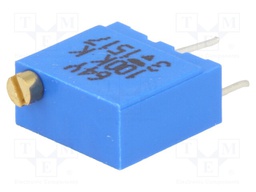 Potentiometer: mounting; multiturn; 100kΩ; 500mW; THT; ±10%; linear