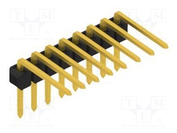 Connector: pin strips; pin header; male; PIN: 8; 2.54mm; THT; 1x8