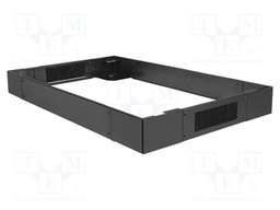 Cabinet socle; black; Standard: 19"; Y: 100mm; X: 1000mm; Z: 600mm
