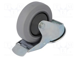Transport wheel; Ø: 100mm; W: 32mm; H: 128mm; torsional with lock
