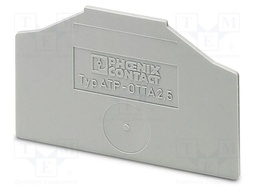 Separating plate; L: 34.3mm; W: 1.5mm; H: 55.7mm; Body: grey